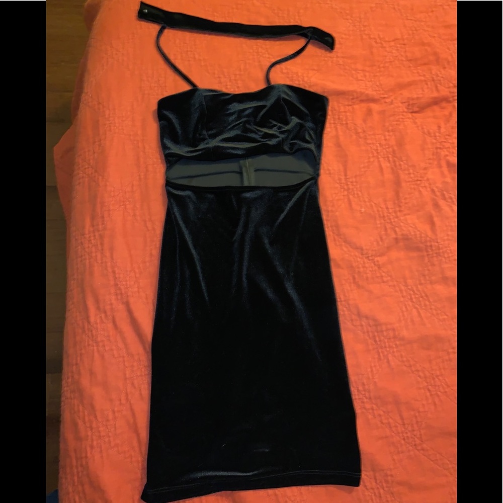 Beautiful black velvet dress for many occasions